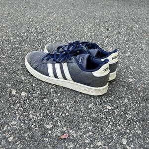 blue adidas kids shoes